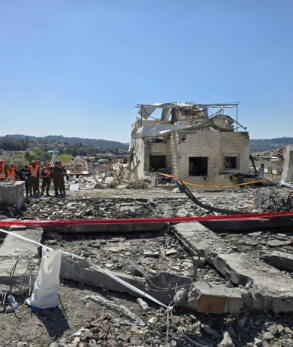 The devastation of the tragic missile strike on Beit Shemesh (ICEJ photos)